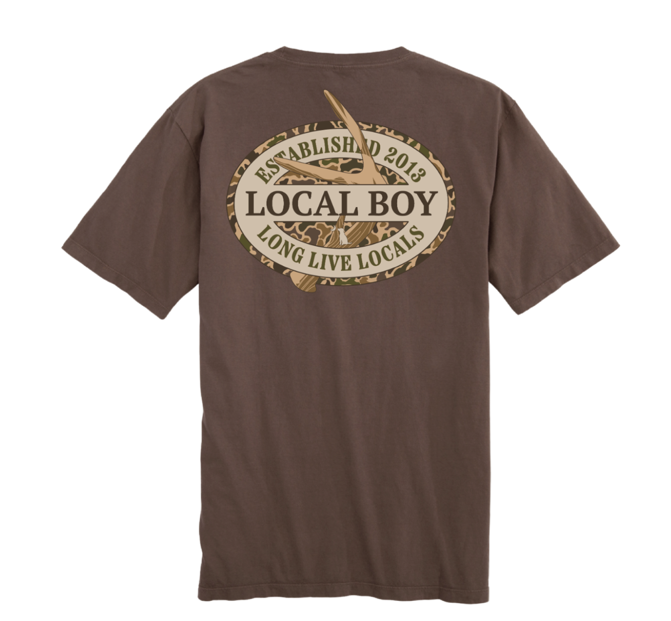 Old School Antler Oval SS Tee