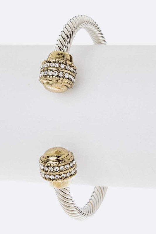 2 Tone Texture Bangle