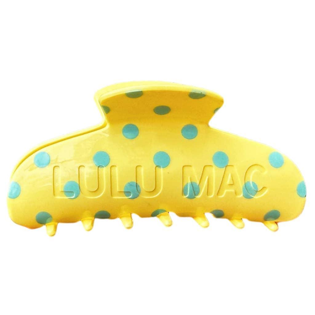 LULU Mac Hair Clip Butter/Blue Dot
