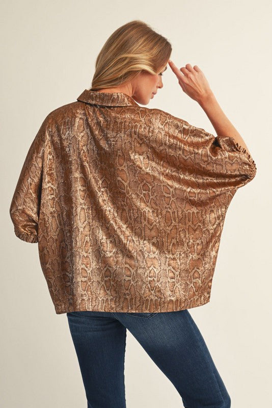 Snakeskin Blouse