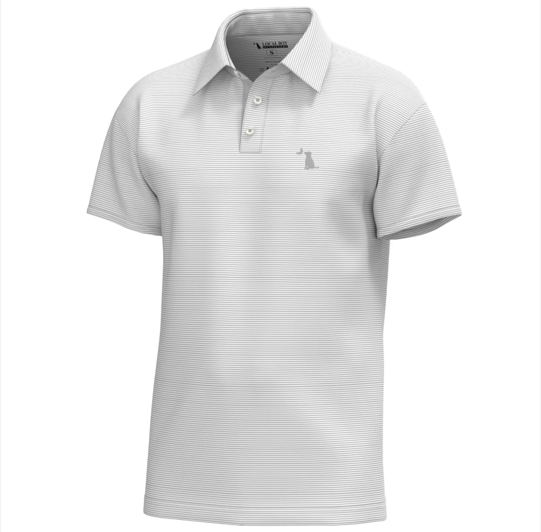 Palms Polo Light Gray/White