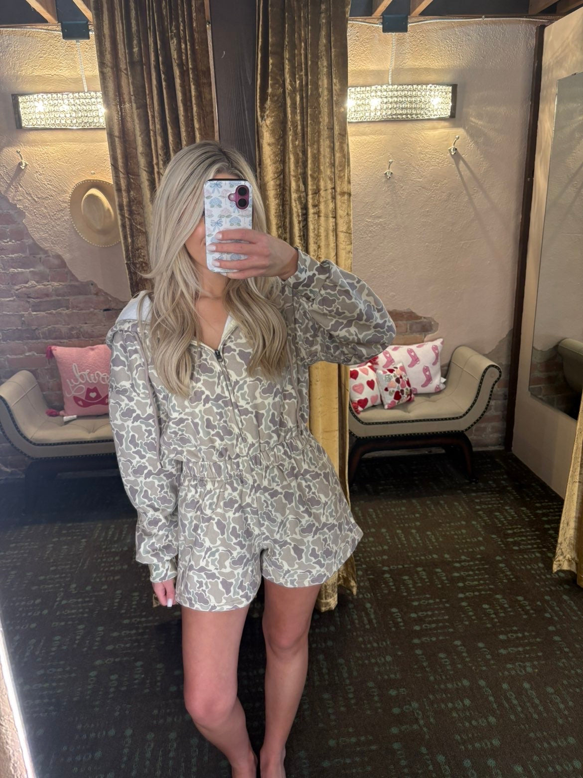 Hooded Duck Camo Romper