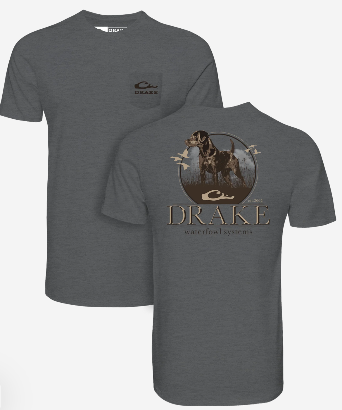 Standing Black Lab Graphite Heather