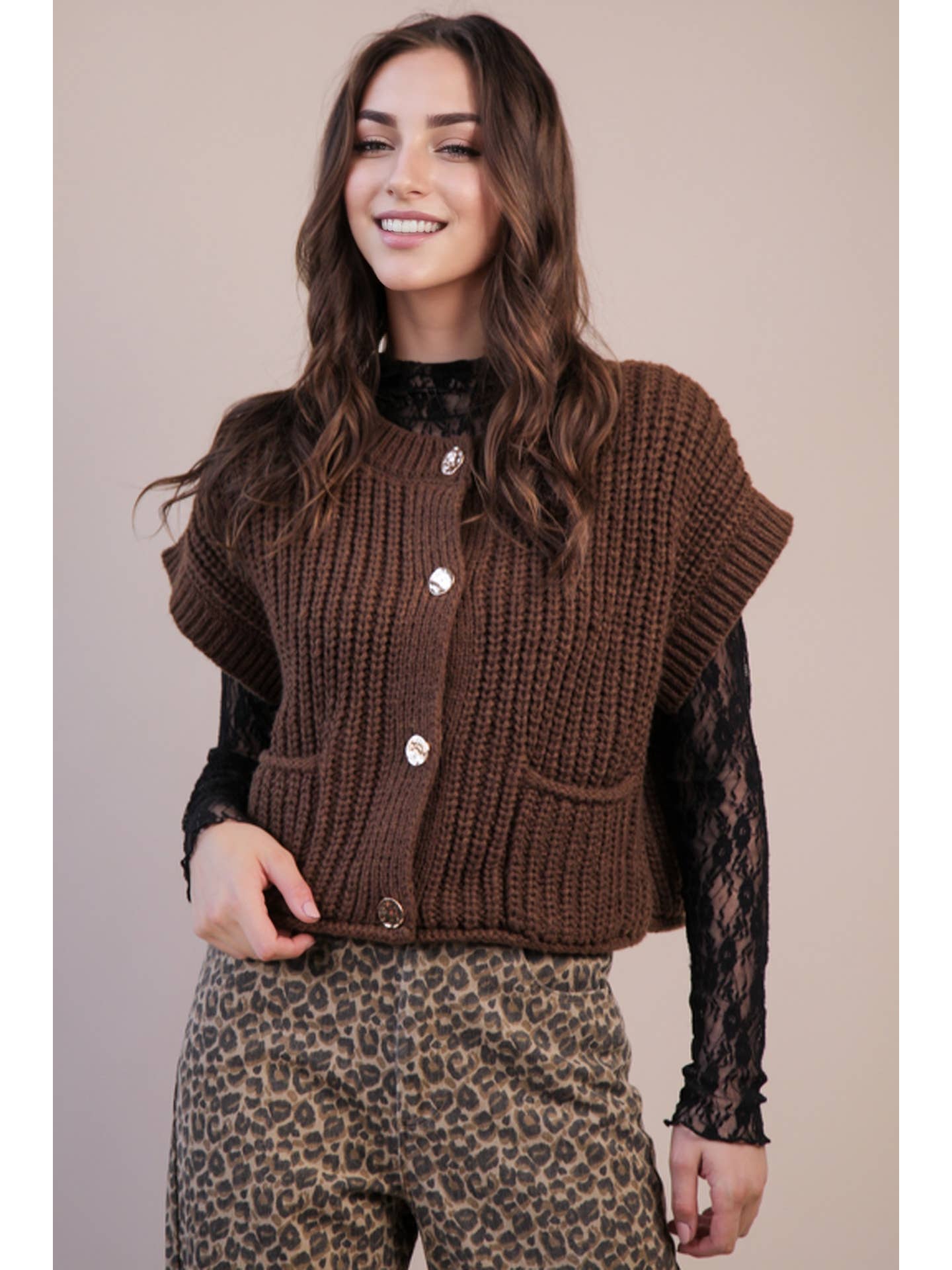 Hudson Oversized Sweater Chocolate