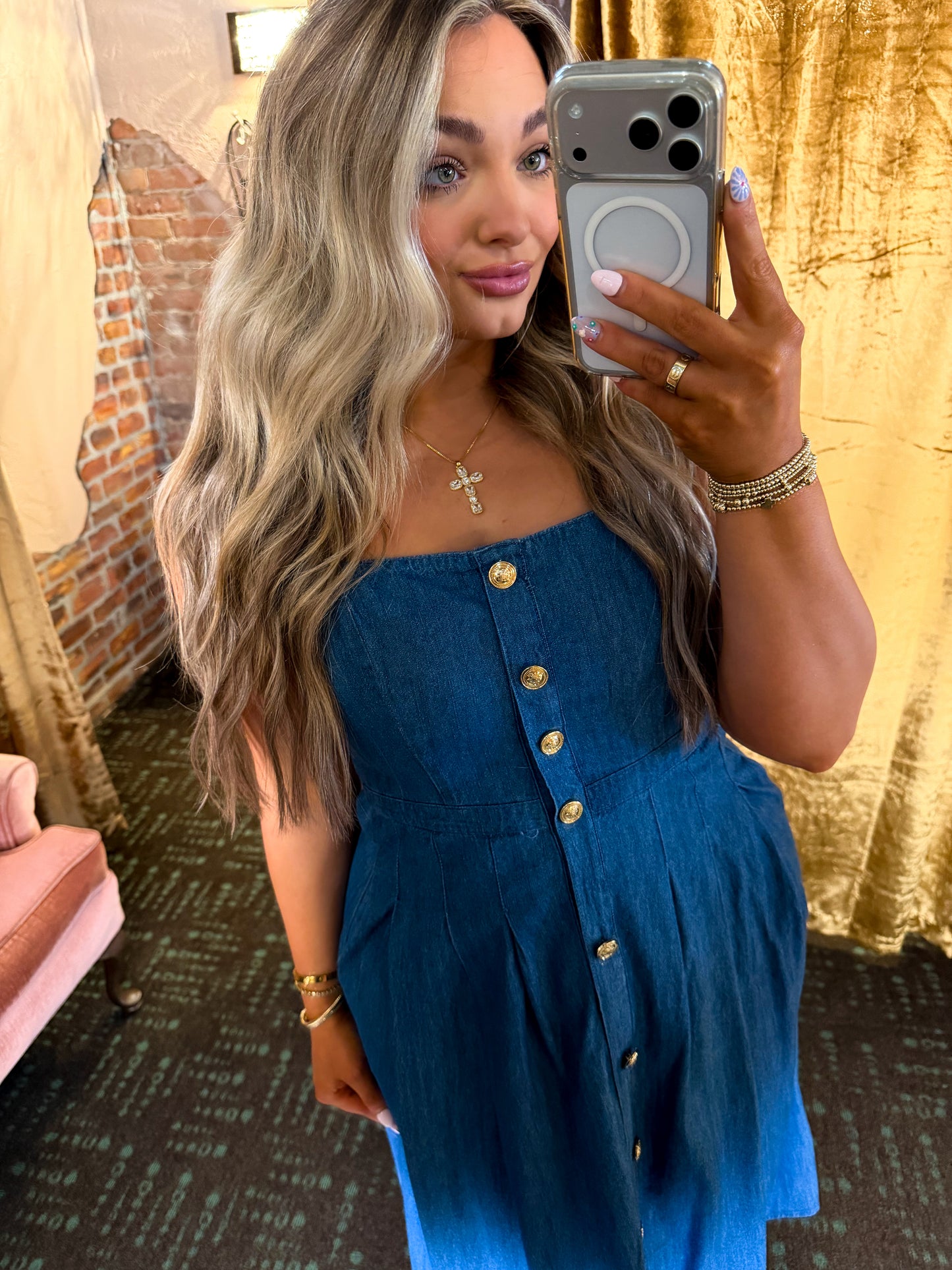 Denim Midi Dress