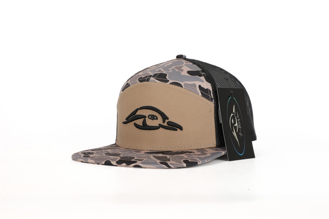 7 Panel Hardwoods Afw Style W- 3 D Puff and Black Mesh