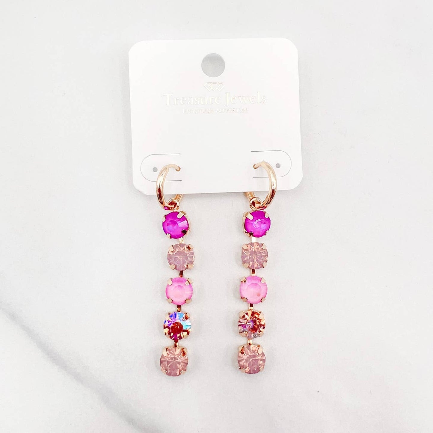 Myra Fuchsia Dangle Earrings