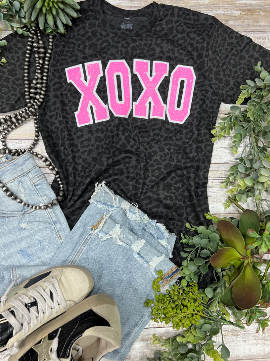 Xoxo Glitter Pink Graphic