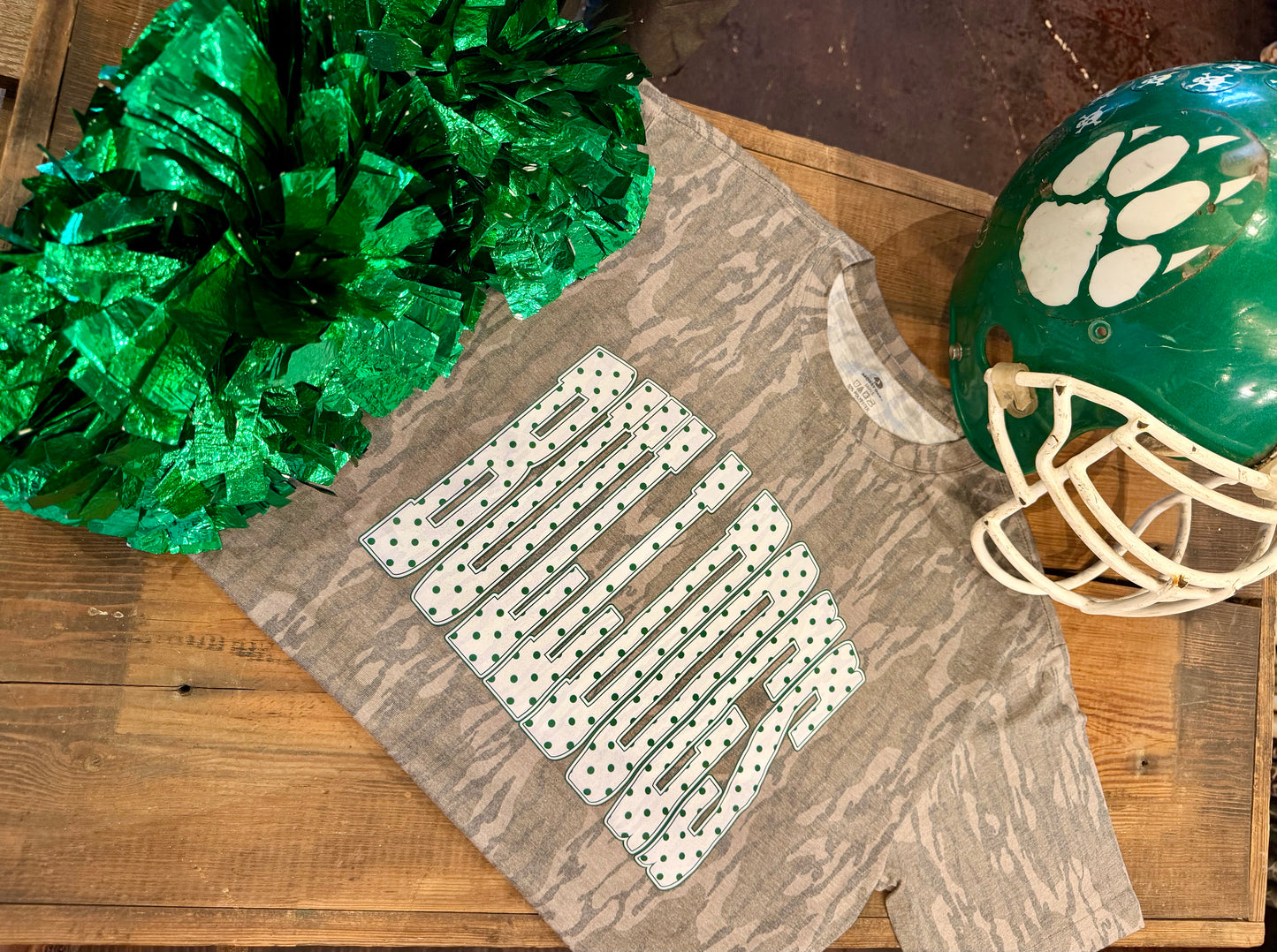 Bottomland Game Day Polka Dot Bulldogs Tee