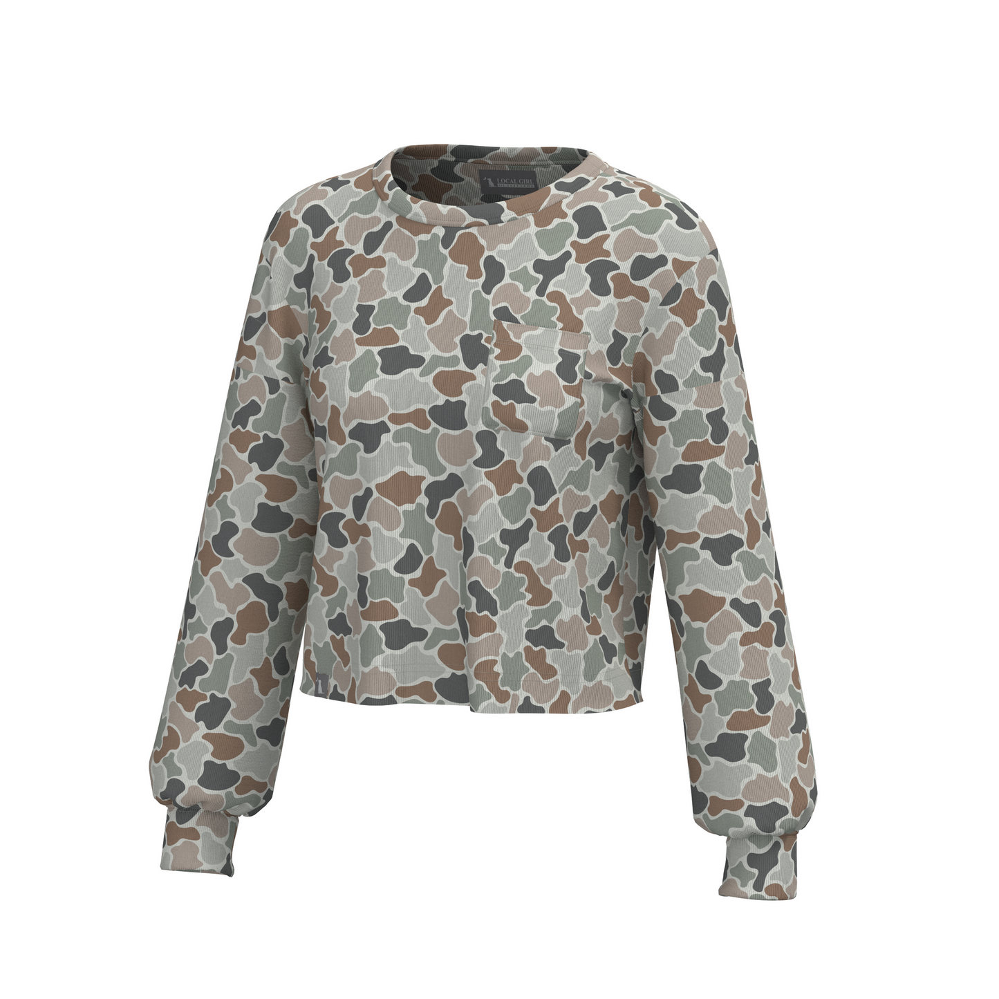 LG Revive Crewneck Forest Camo Flora