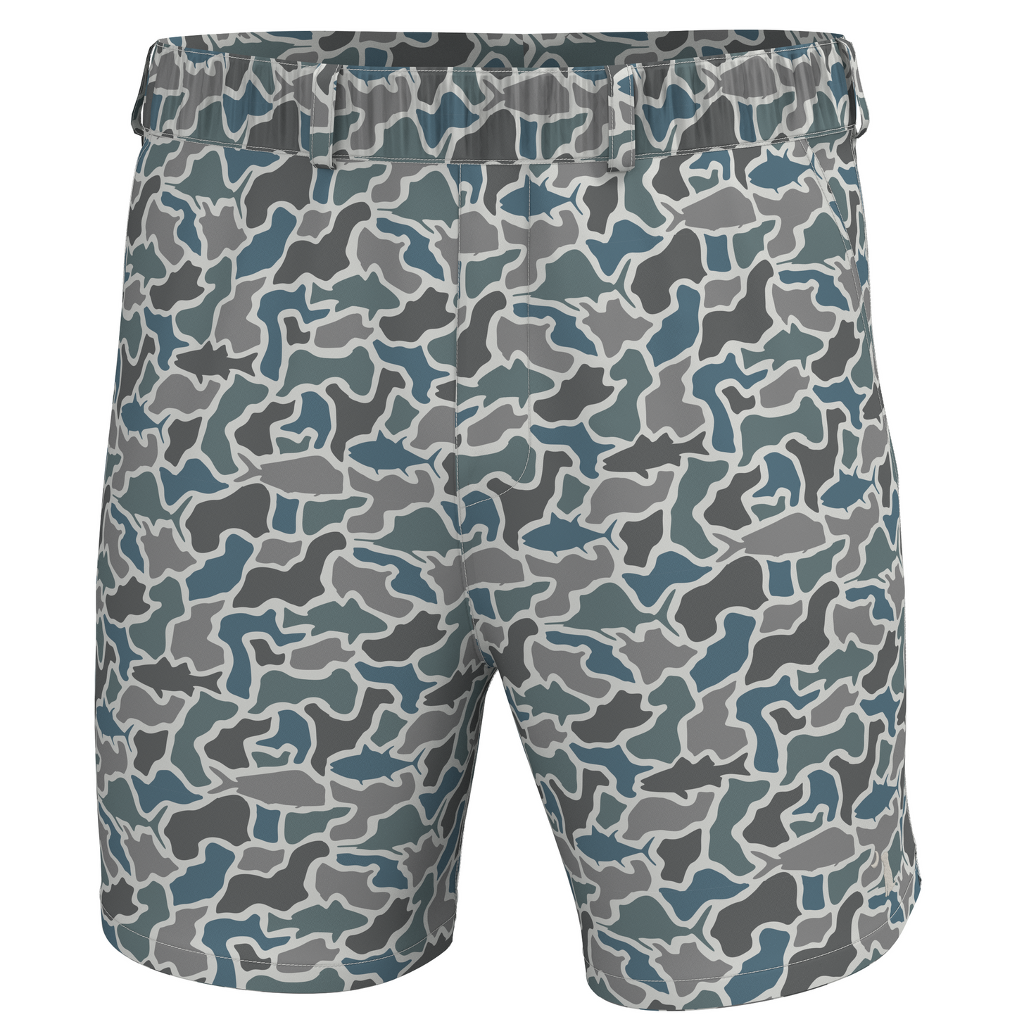Local Boy Volley Shorts Fish Camo