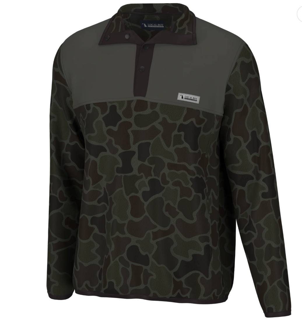 Youth Two Tone Quarter Snap Pullover