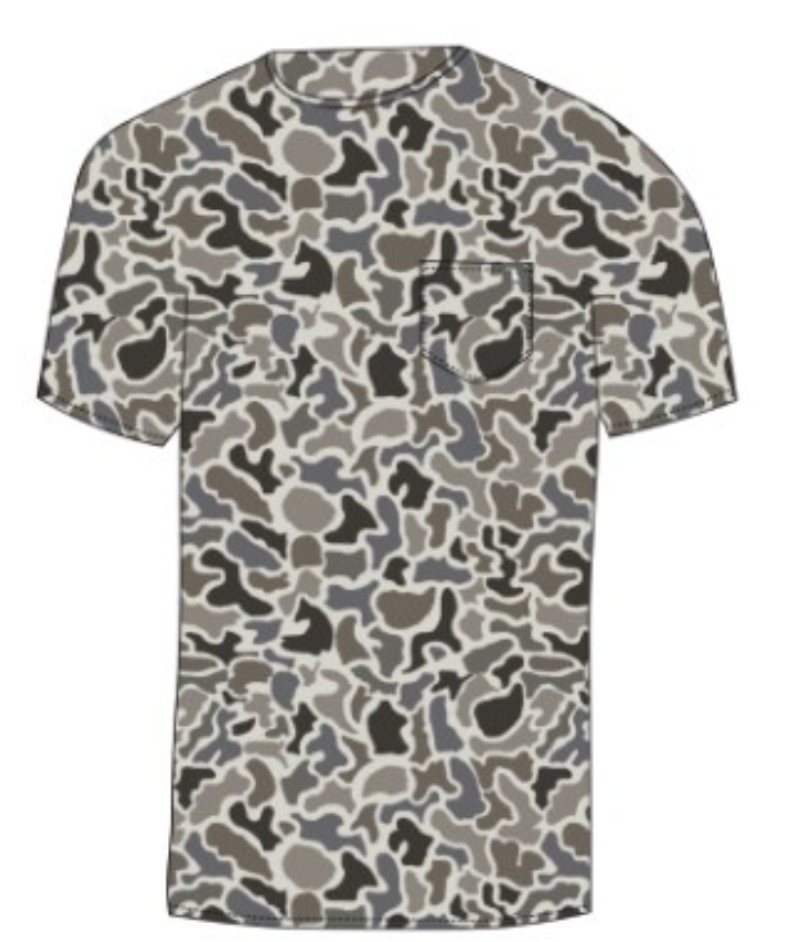 S/S Heather Blend Crew Localfladge