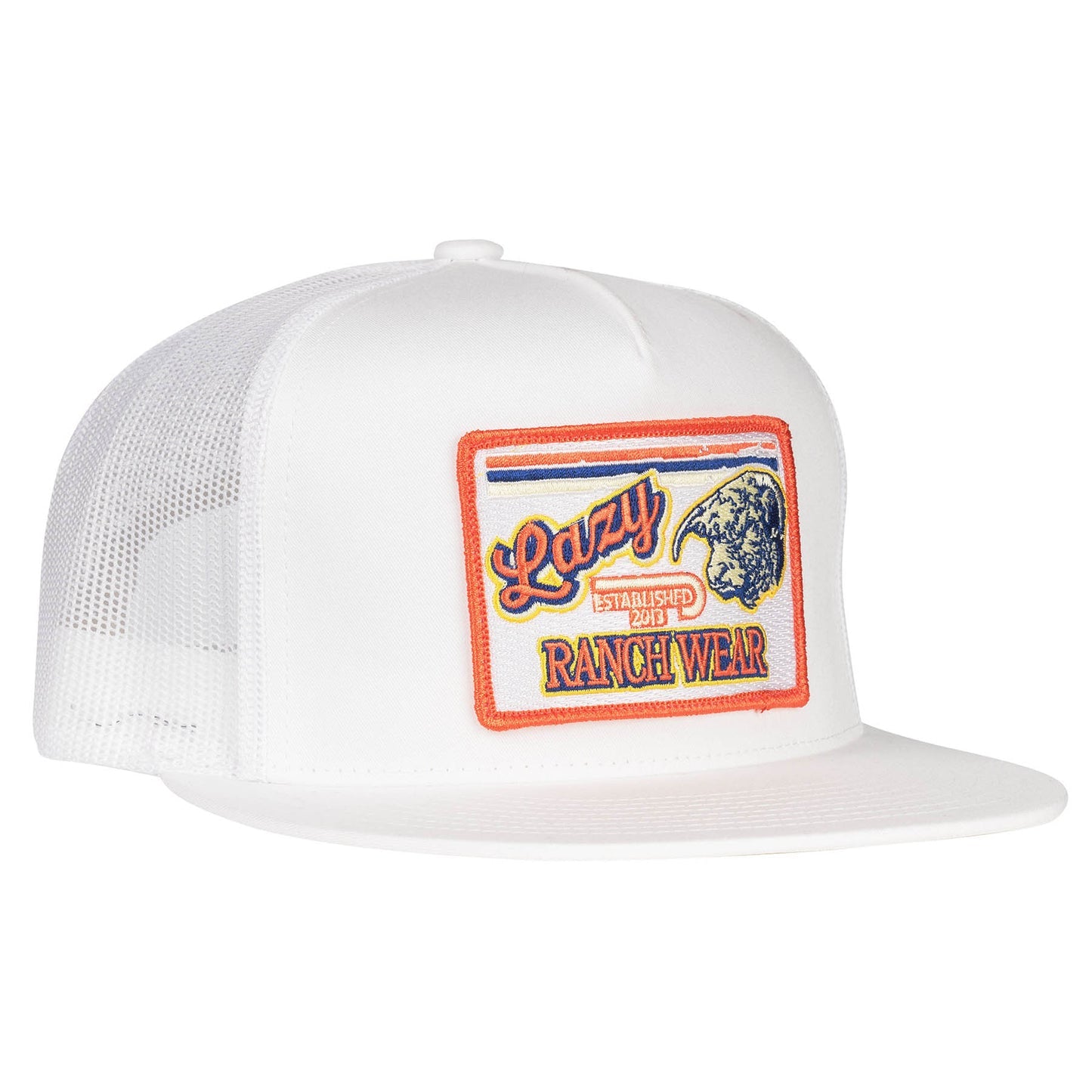 Lazy J Ranch White Retro Hereford Classic Five Panel Hat