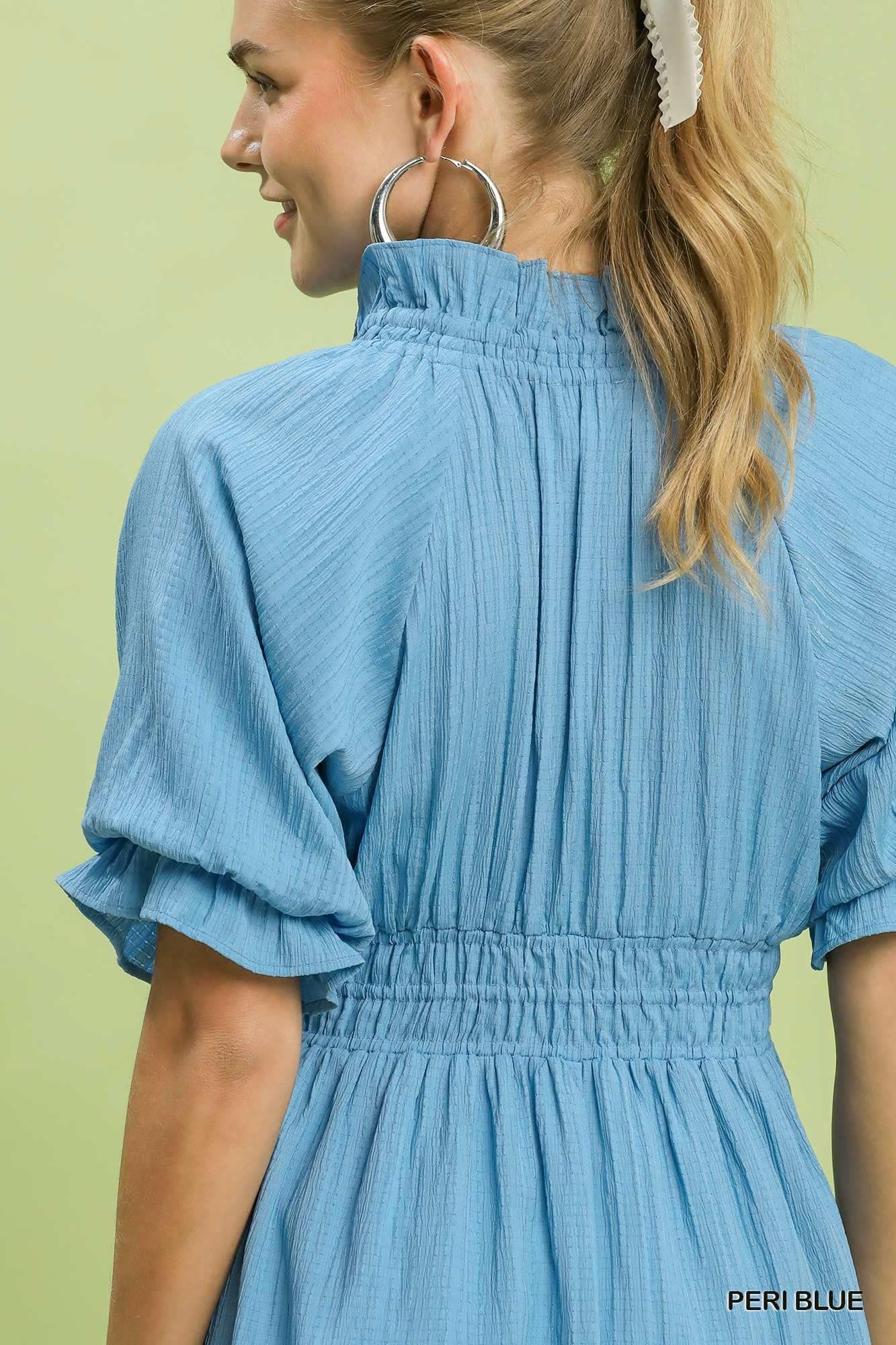 Ocean Blues Midi Dress