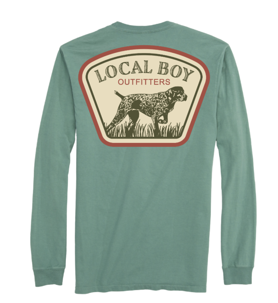 GSP Badge LS Tee - Light Green