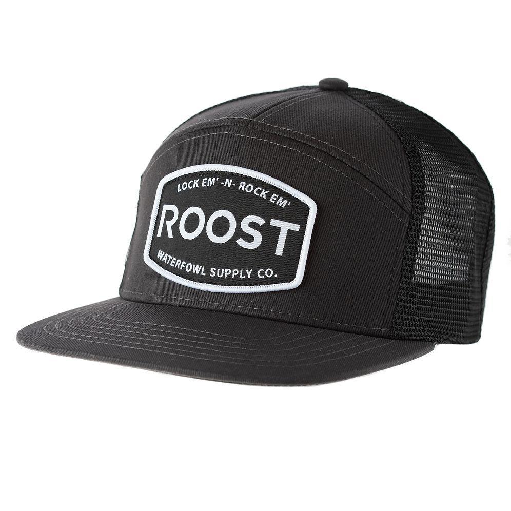 Roost 7 Panel Woven Patch Black