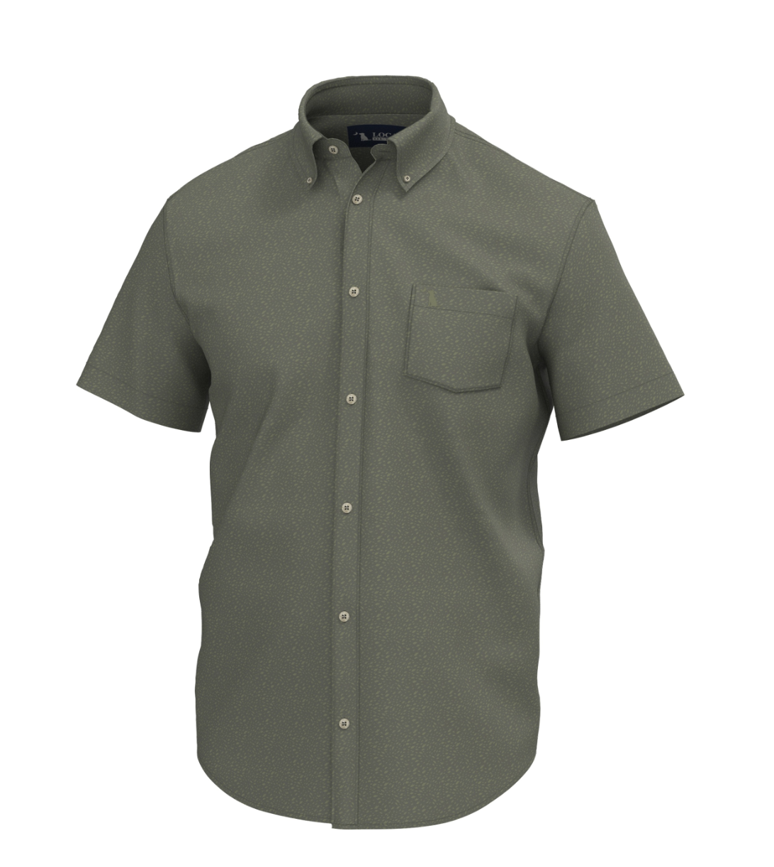 Lowcountry Button Down Olive Shoal