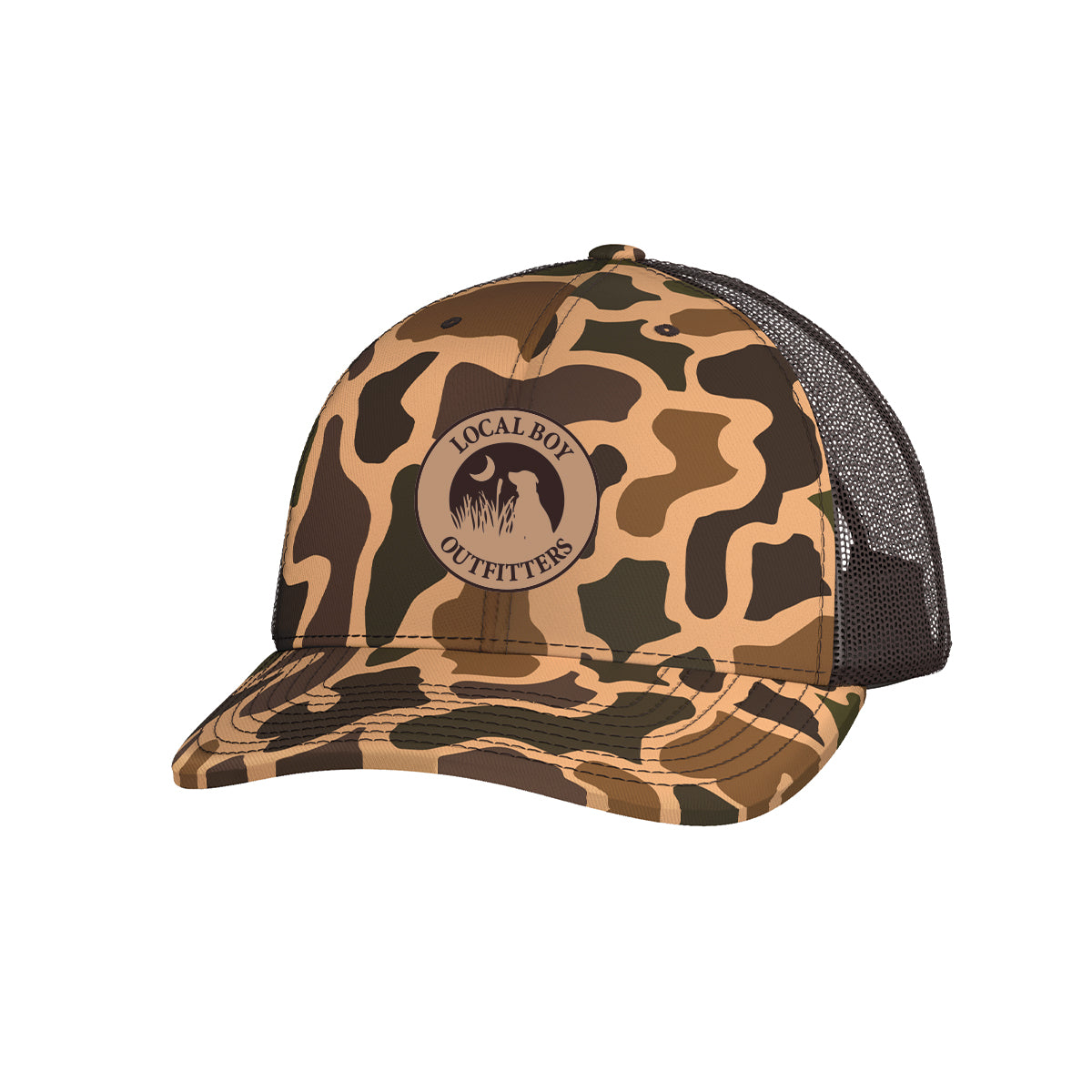 Youth Leather Patch Trucker Hat OSC