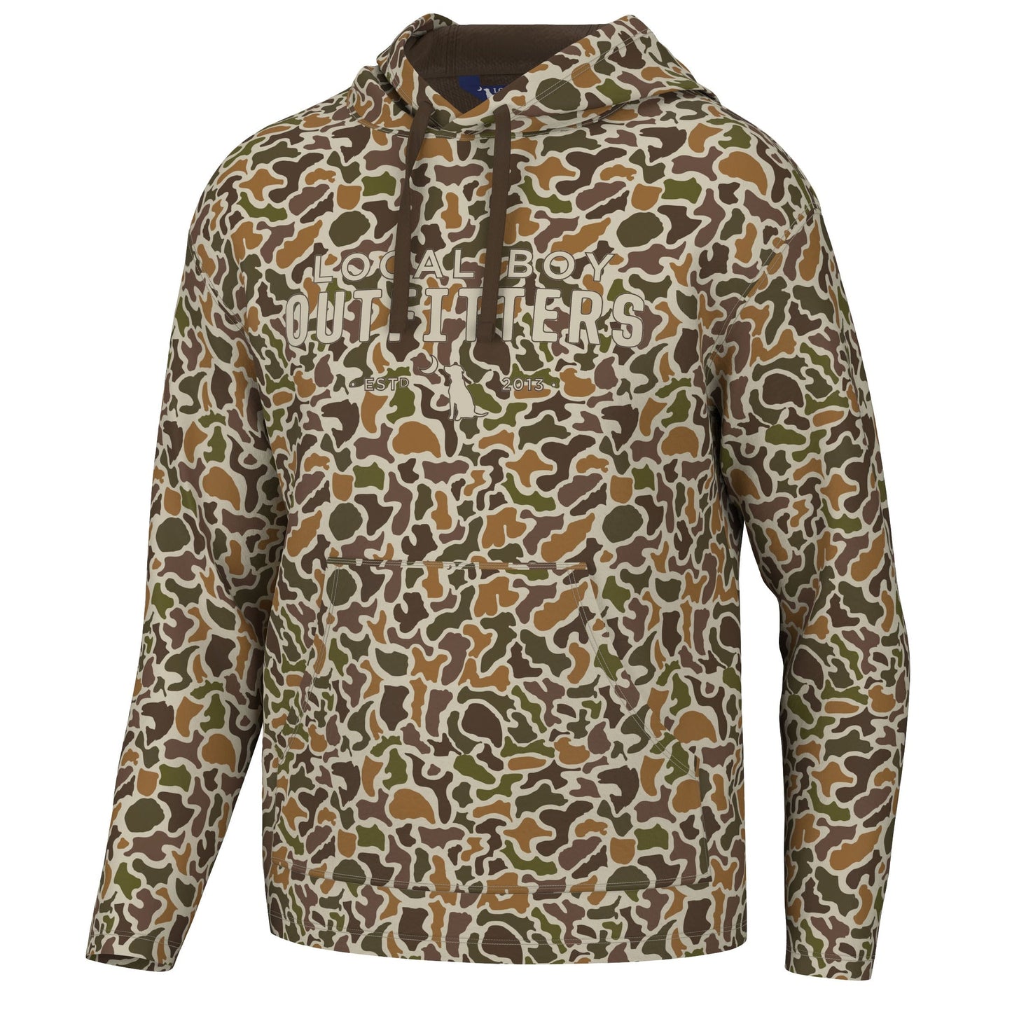 Youth Polyfleece Printed Hoodie Localfladge Vintage