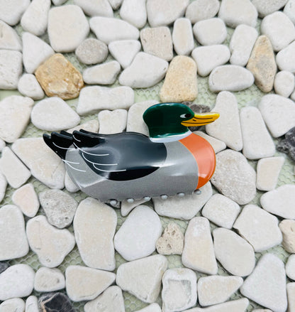 JUMBO MALLARD DUCK HAIR CLAW CLIPS |