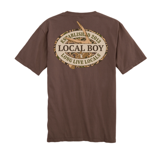 Old School Antler Oval SS Tee