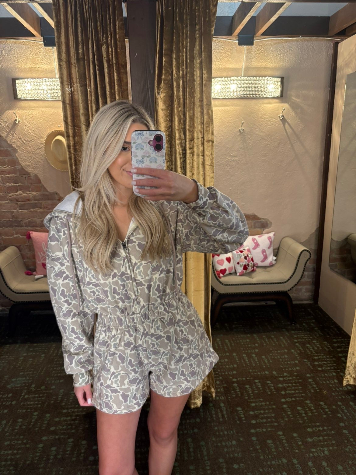 Hooded Duck Camo Romper