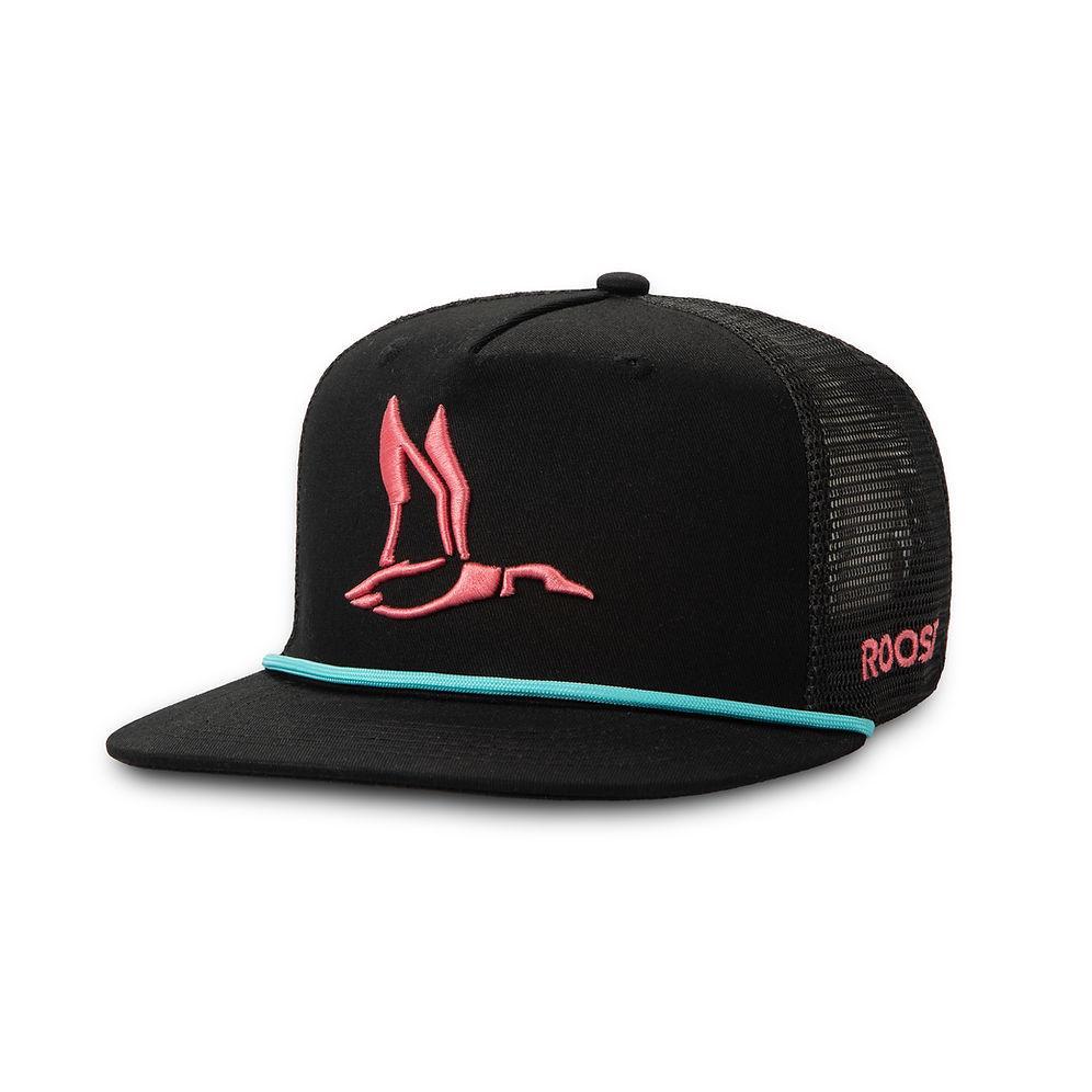 Roost Black w/ Pink Duck Canvas Rope Hat (RH-R-153)