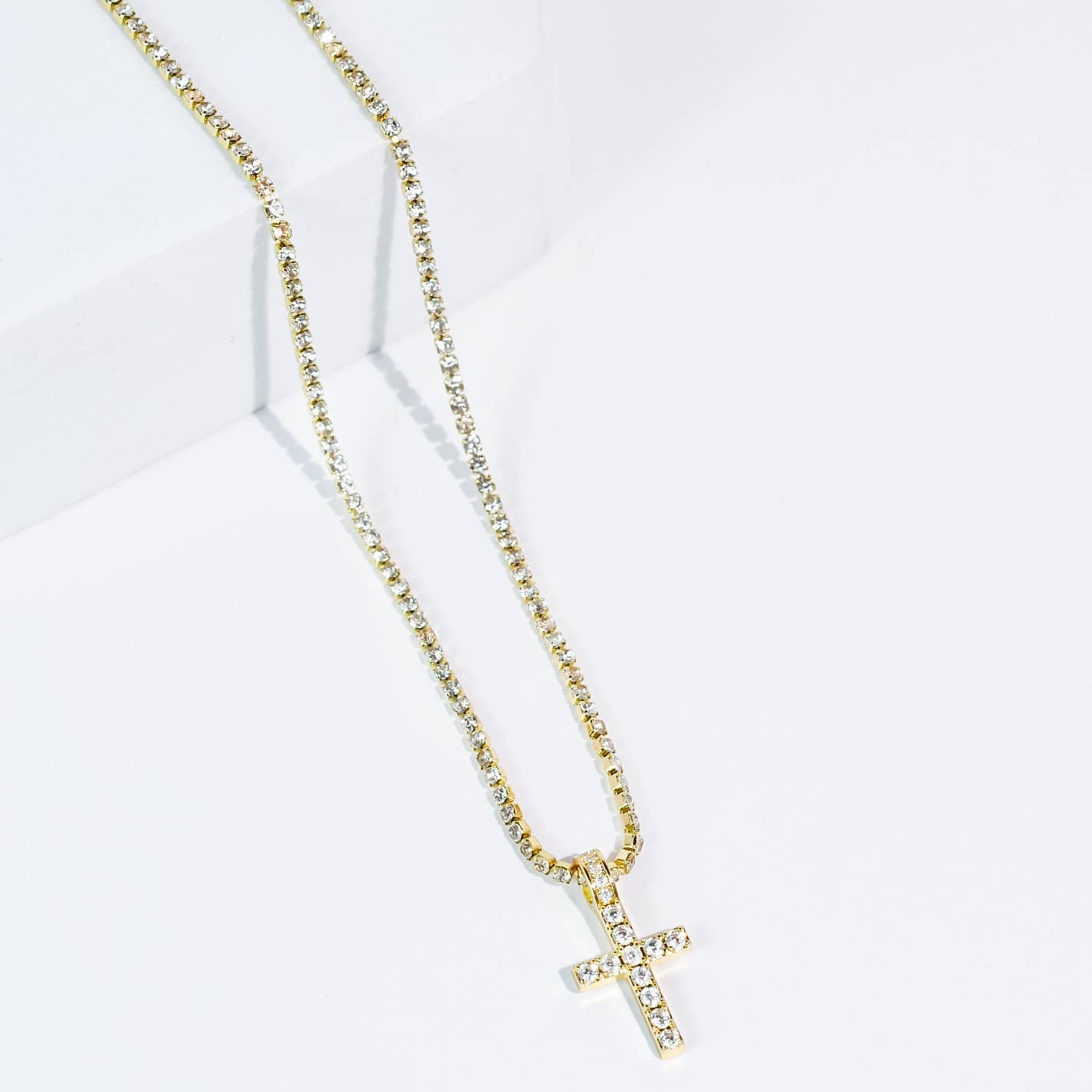 Iced Cross Necklace