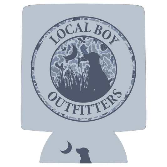 Orginal Distressed LCF Cobalt Circle Koozie