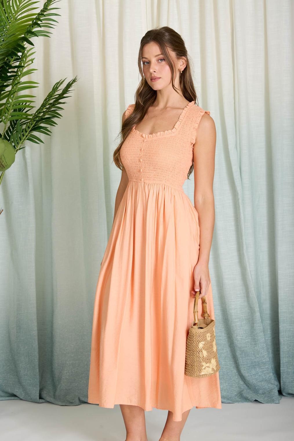 Collin Dress in Orange