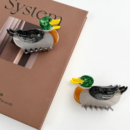 JUMBO MALLARD DUCK HAIR CLAW CLIPS |