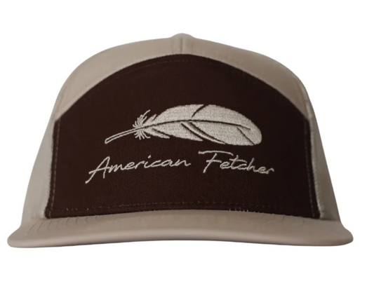 7 PANEL - KHAKI/BROWN FEATHER