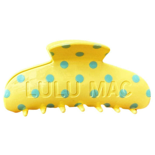 LULU Mac Hair Clip Butter/Blue Dot