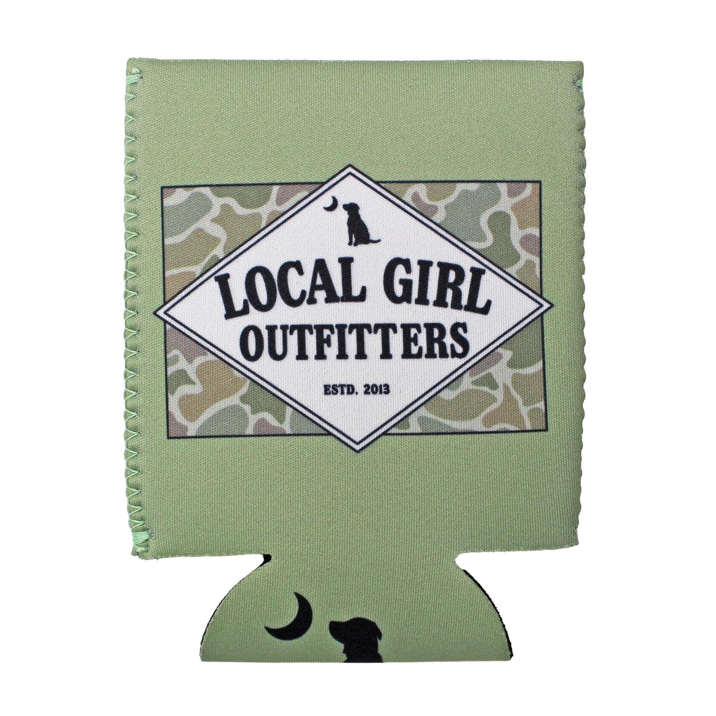 Local Girl Koozie Founder's Flag Forest Camo Desert - Bay