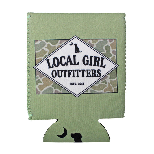 Local Girl Koozie Founder's Flag Forest Camo Desert - Bay
