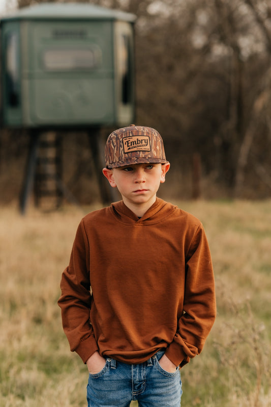 Youth Brown Ranch 6 Panel Hat