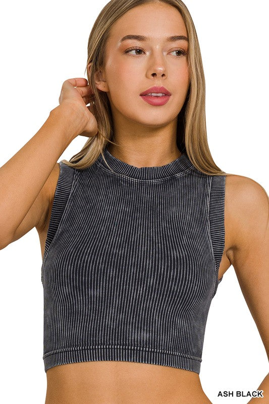 Delta Ribbed Crop Top