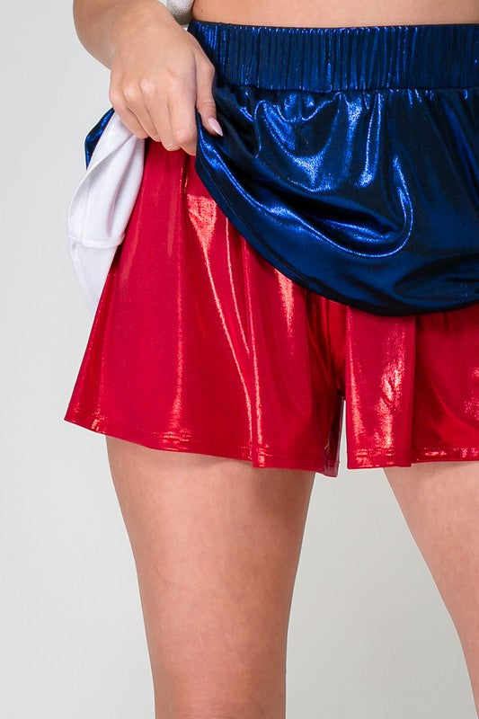 Red,White,And Blue Skort