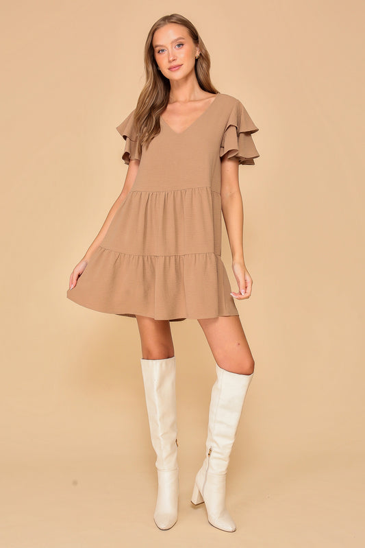 Basic Dress In Mocha