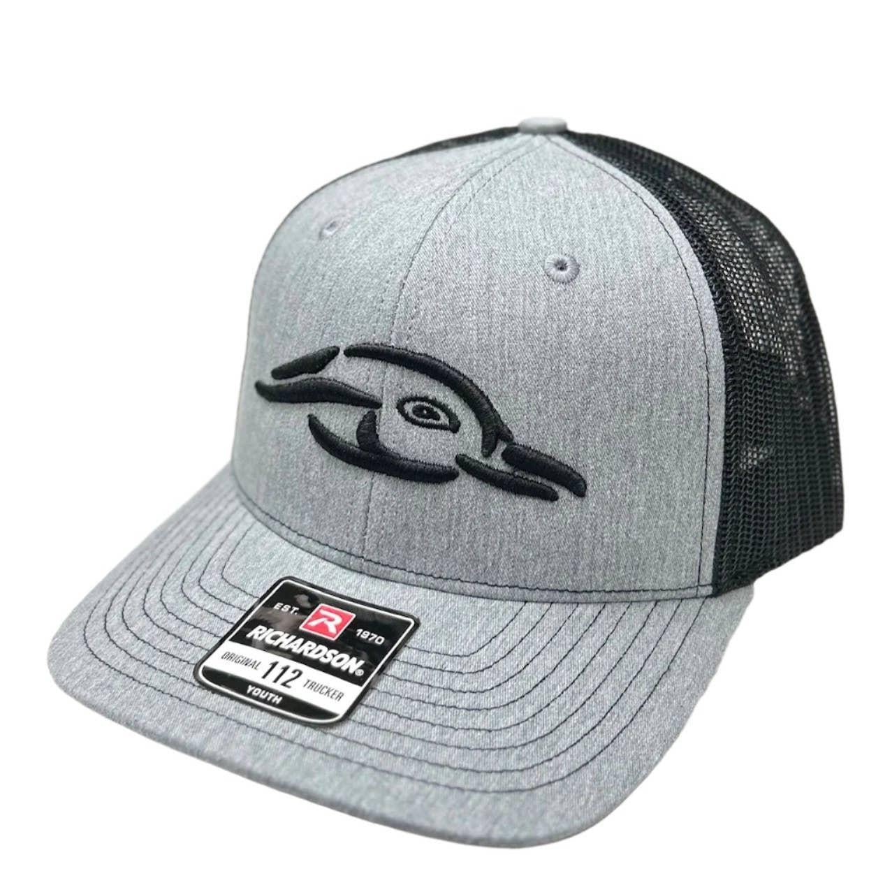 Youth 112Y Afw Duck Logo Heather Grey - Black Mesh Back