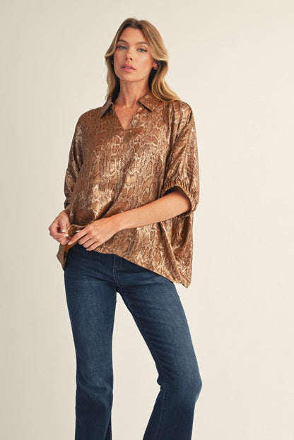 Snakeskin Blouse