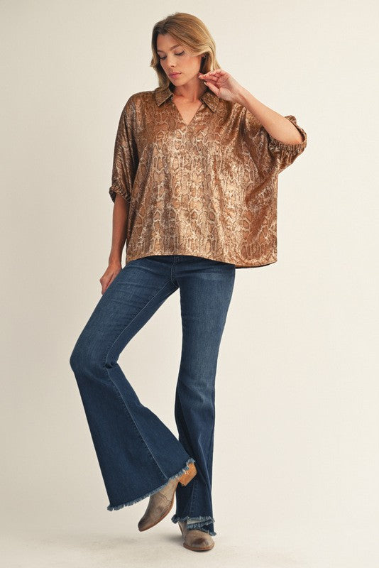Snakeskin Blouse