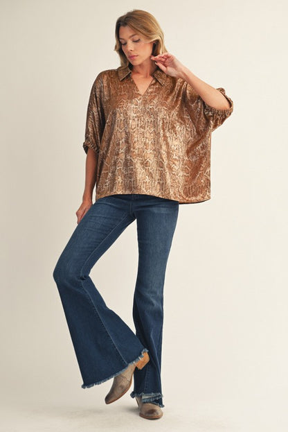 Snakeskin Blouse