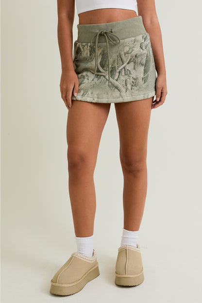 Vintage Camo Mini Skirt