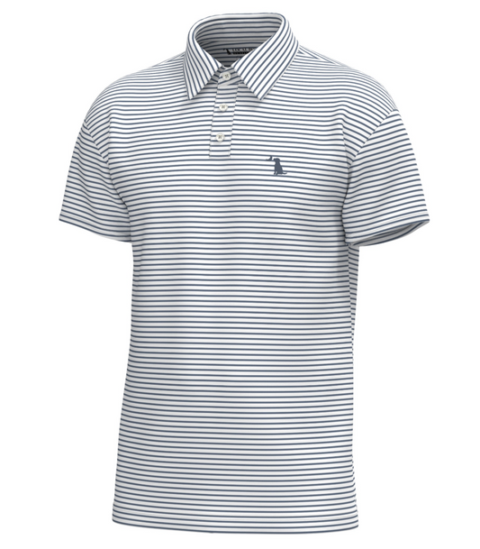 Edisto Polo - Dark Slate/White
