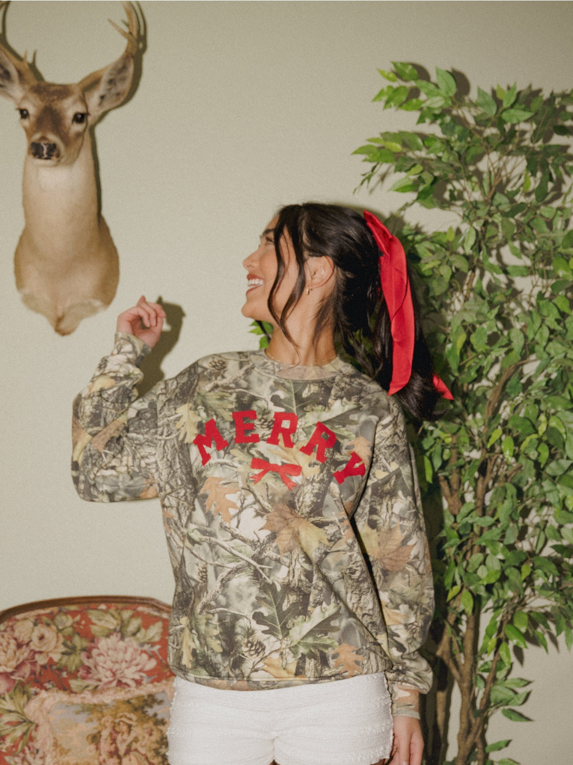 Merry Camo Sweatshirt