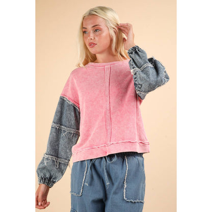 We Will Rise Again Denim Top