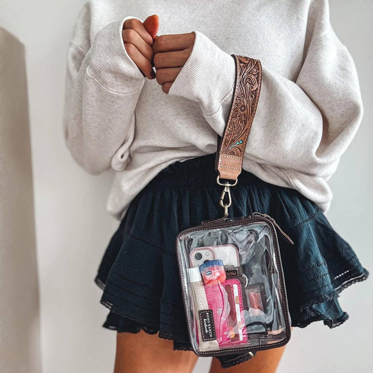 Darla Clear Wristlet