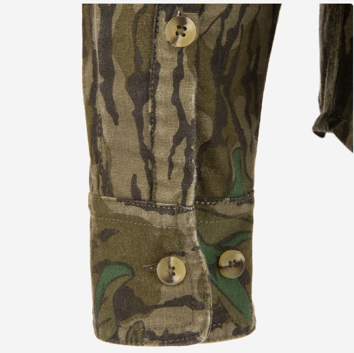 Mens Throwback 80 Field Shirt Buttom Down Greenleaf